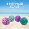 4E’s Novelty 4 Pack Mermaid Beach Balls for Kids - Pool Float Toys & Mermaid Themed Birthday Party Decorations